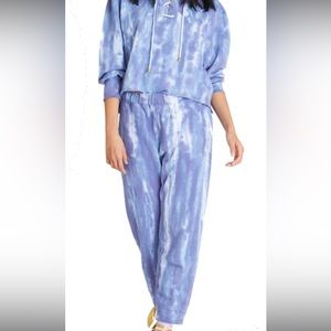 LoveShackFancy Blex Sweatpant in Indigo. Size XS